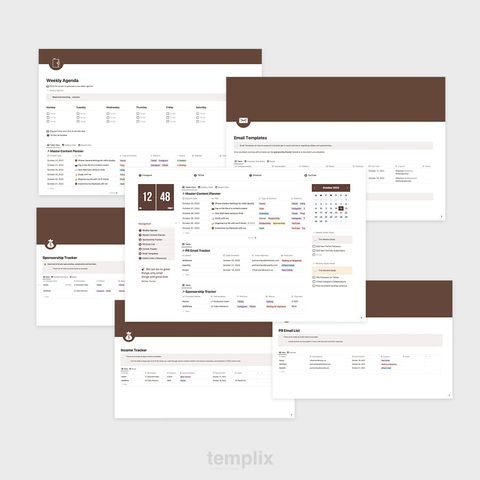 Notion Content Creator Dashboard Template