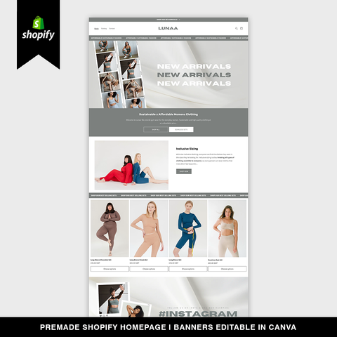 Premade Shopify Homepage - 003