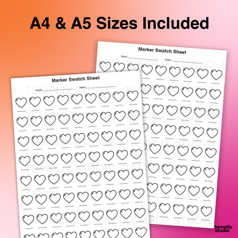 Marker Swatch Sheet