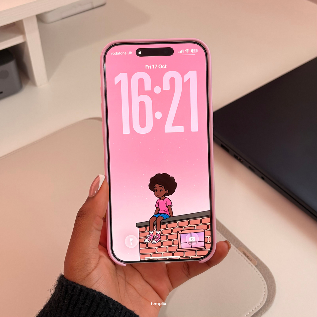 Chill Girl Wallpaper - Cozy Aesthetic Phone Background
