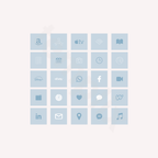 Pastel Blue Icon Pack