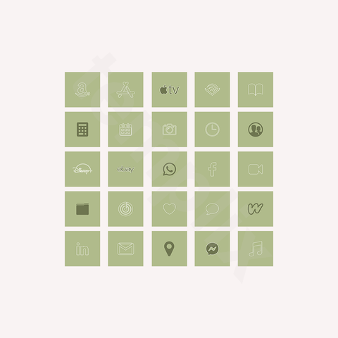 Sage Green Icon Pack