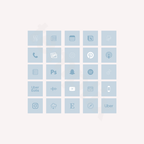 Pastel Blue Icon Pack