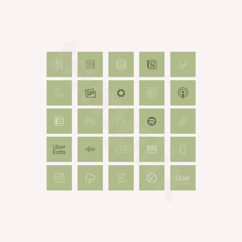 Sage Green Icon Pack