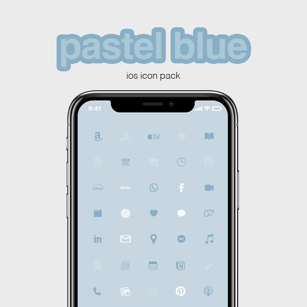 Pastel Blue Icon Pack