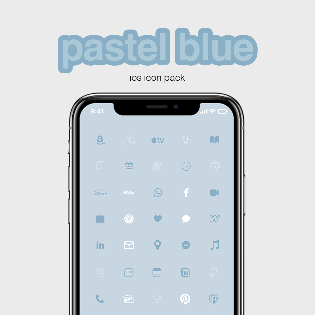 Pastel Blue Icon Pack